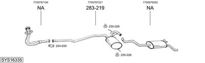 BOSAL SYS16335 BOSAL SYS16335