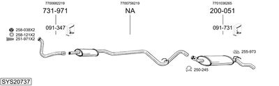 BOSAL SYS20737 BOSAL SYS20737