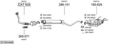 BOSAL SYS04468