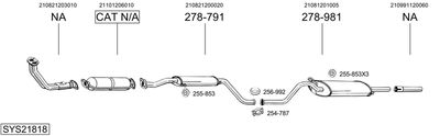 BOSAL SYS21818