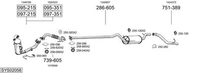 BOSAL SYS02058 BOSAL SYS02058