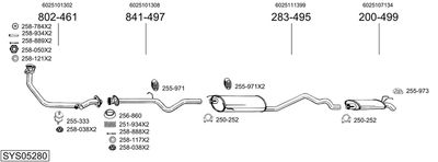 BOSAL SYS05280 BOSAL SYS05280