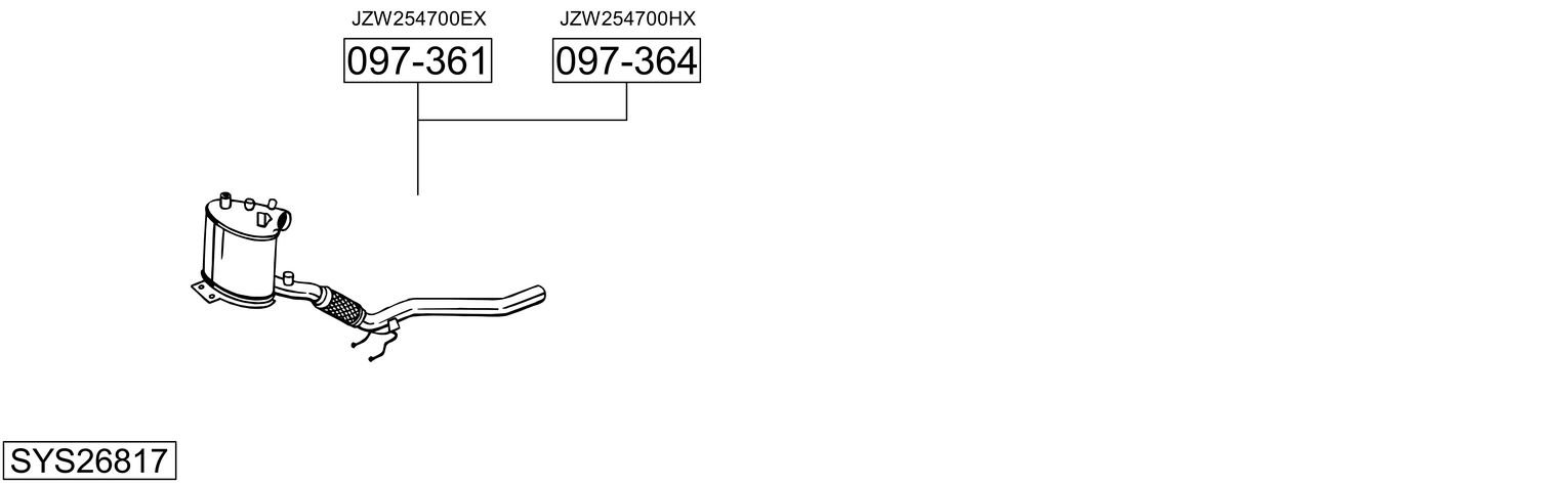 BOSAL SYS26817