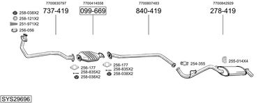 BOSAL SYS29696 BOSAL SYS29696