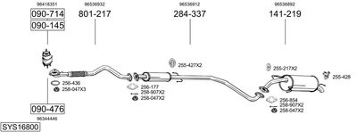 BOSAL SYS16800