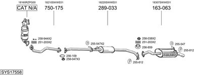 BOSAL SYS17558