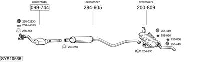 BOSAL SYS10566 BOSAL SYS10566