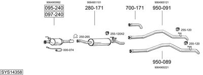BOSAL SYS14358