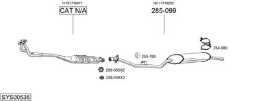 BOSAL SYS00536