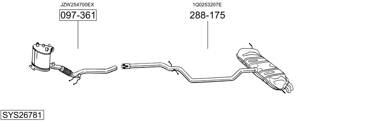 BOSAL SYS26781