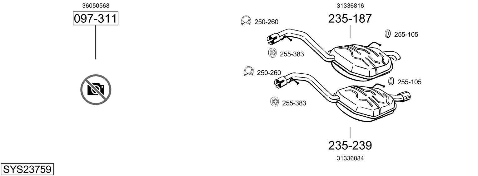 BOSAL SYS23759