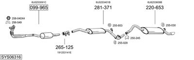 BOSAL SYS06316