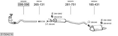 BOSAL SYS04216 BOSAL SYS04216