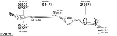 BOSAL SYS11221 BOSAL SYS11221
