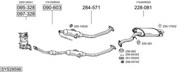 BOSAL SYS29598 BOSAL SYS29598