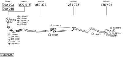 BOSAL SYS09200