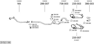 BOSAL SYS21190