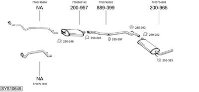 BOSAL SYS10645 BOSAL SYS10645