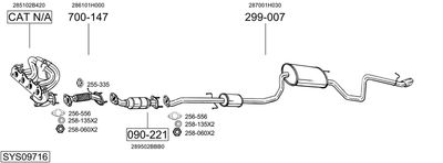 BOSAL SYS09716