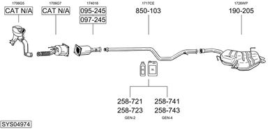BOSAL SYS04974