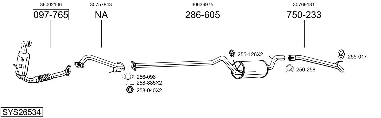 BOSAL SYS26534