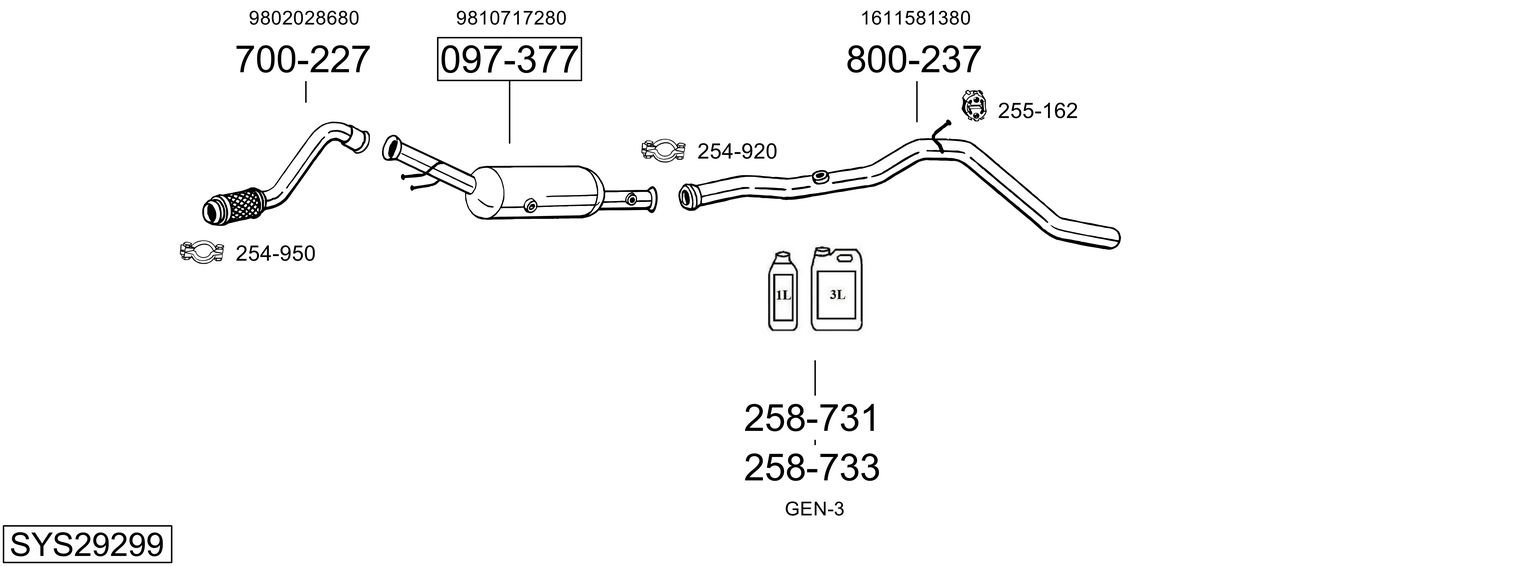 BOSAL SYS29299