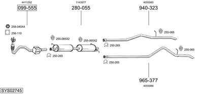 BOSAL SYS02745 BOSAL SYS02745