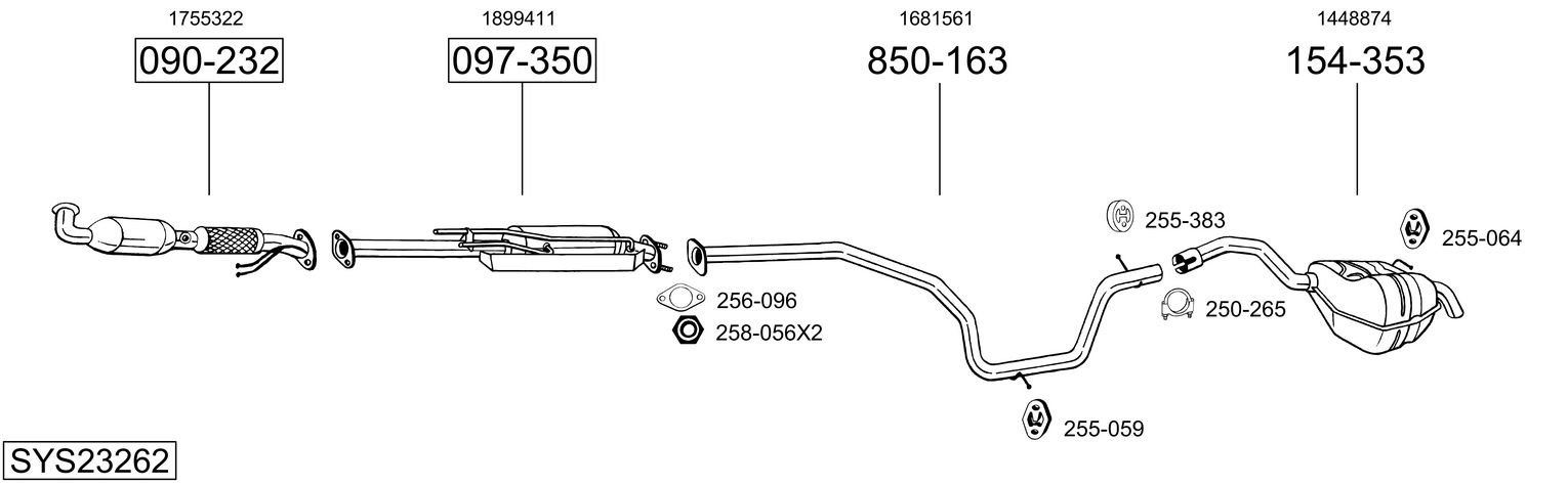 BOSAL SYS23262