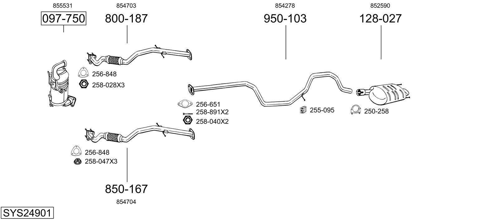BOSAL SYS24901
