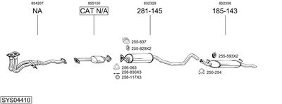 BOSAL SYS04410 BOSAL SYS04410