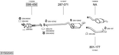BOSAL SYS02045 BOSAL SYS02045