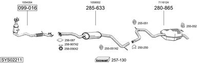 BOSAL SYS02211 BOSAL SYS02211