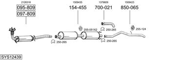 BOSAL SYS12439 BOSAL SYS12439