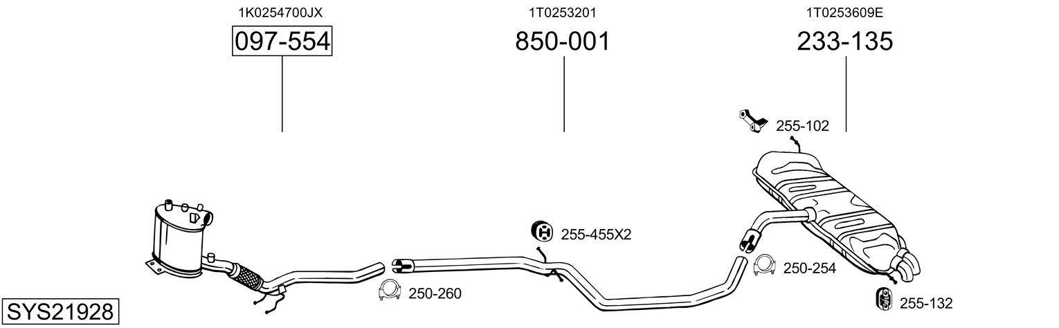 BOSAL SYS21928