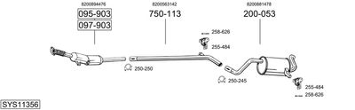BOSAL SYS11356 BOSAL SYS11356