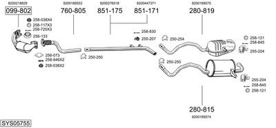 BOSAL SYS05755 BOSAL SYS05755