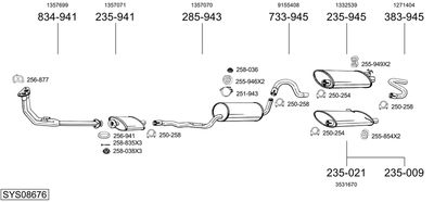 BOSAL SYS08676