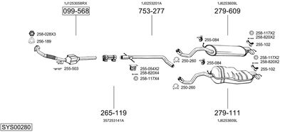 BOSAL SYS00280