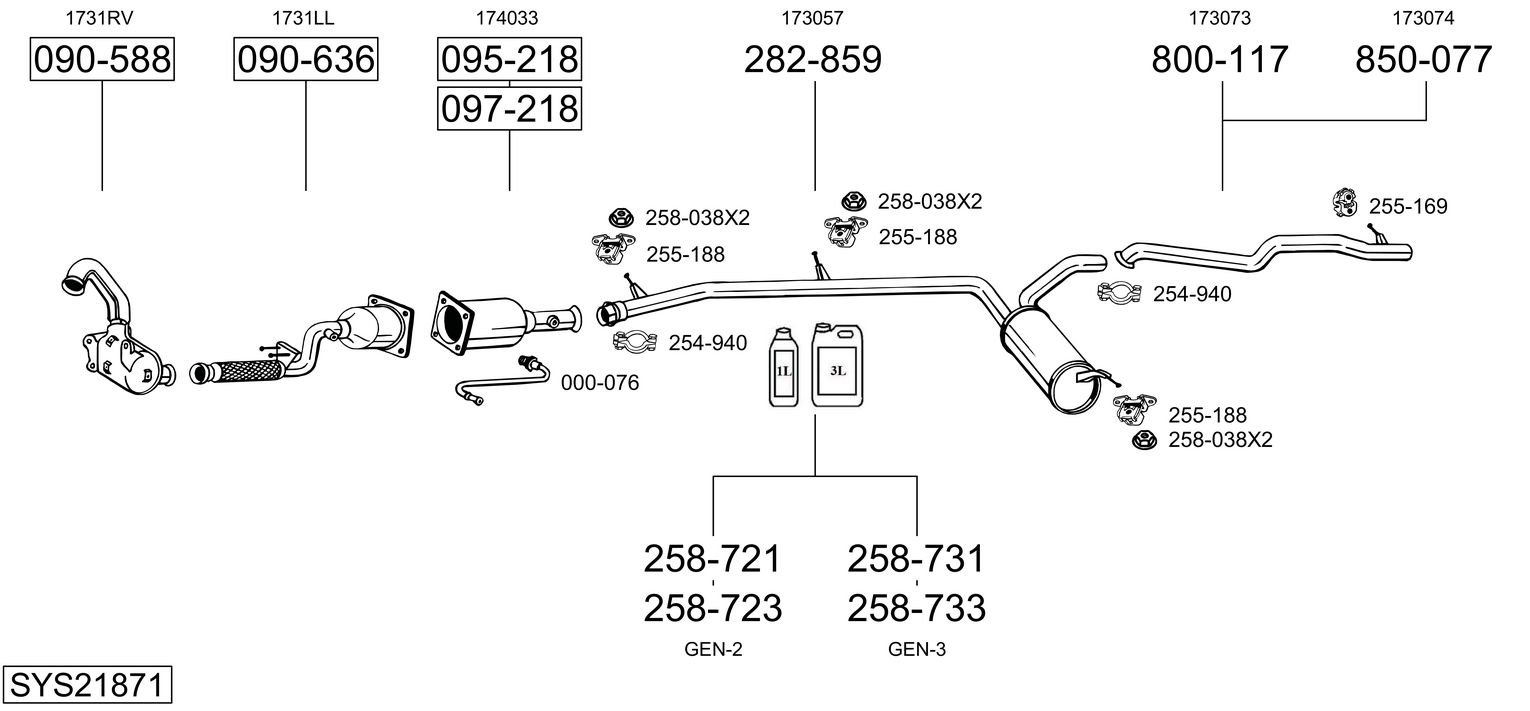BOSAL SYS21871