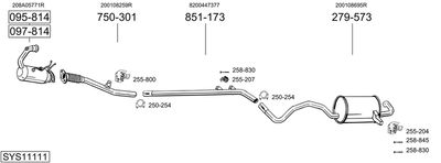 BOSAL SYS11111