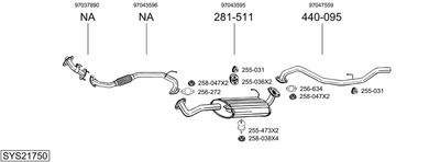 BOSAL SYS21750