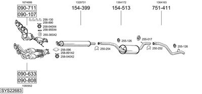 BOSAL SYS22683 BOSAL SYS22683