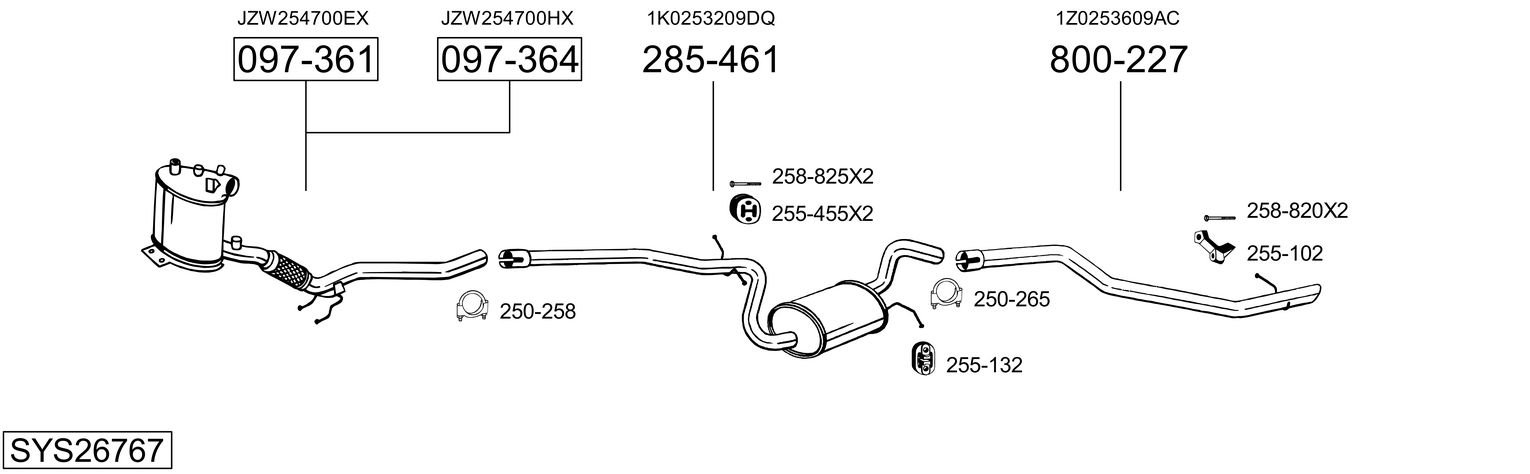 BOSAL SYS26767