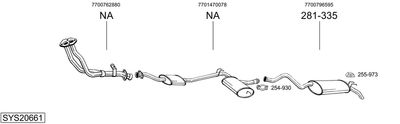 BOSAL SYS20661 BOSAL SYS20661