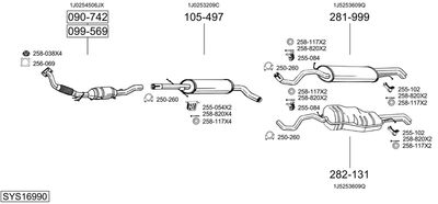 BOSAL SYS16990