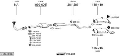BOSAL SYS08536