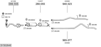 BOSAL SYS02648 BOSAL SYS02648