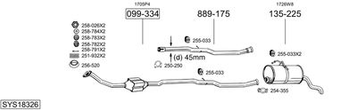 BOSAL SYS18326