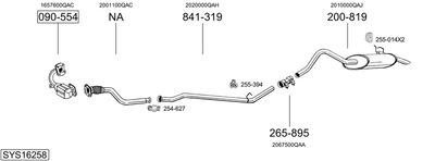 BOSAL SYS16258 BOSAL SYS16258