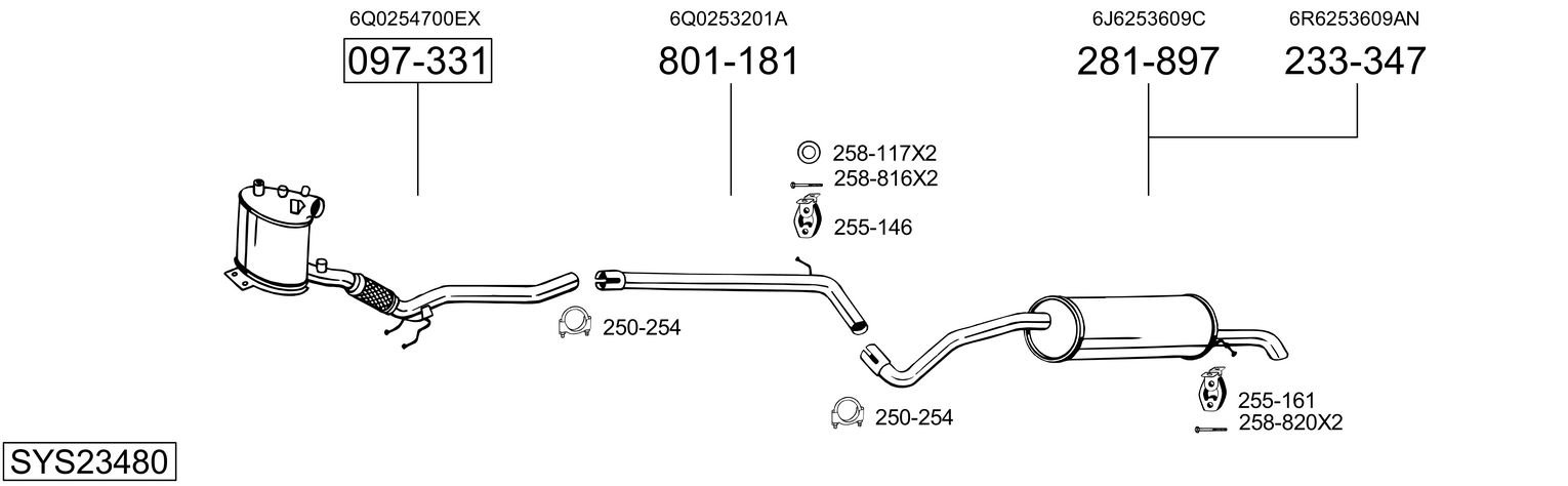 BOSAL SYS23480